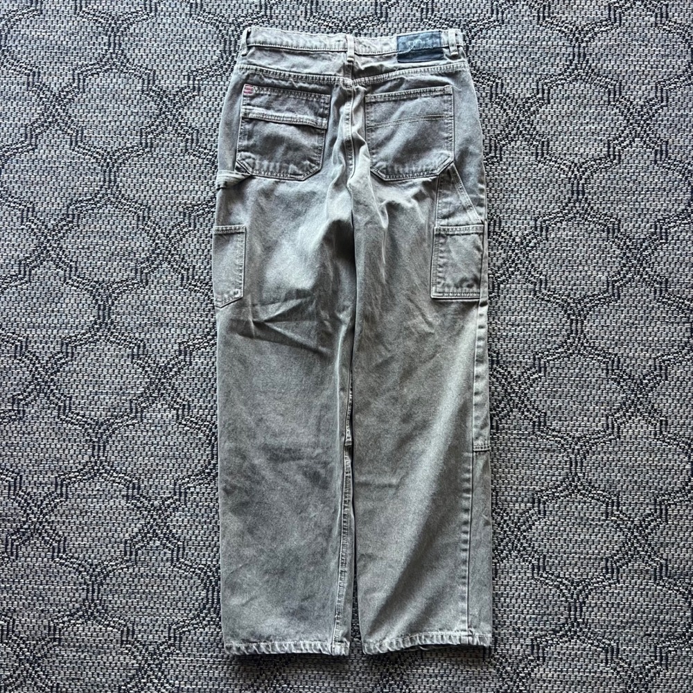 BDG Pants Womens 29 Gray High Rise Straight Leg Utility Workwear Carpenter Jeans - Picture 2 of 8